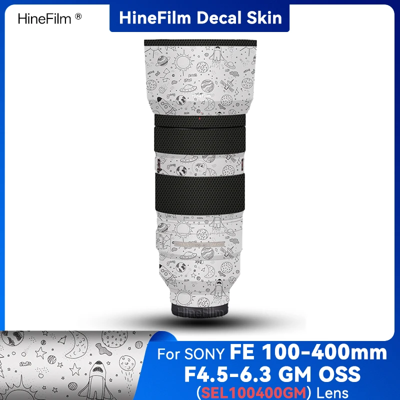 SEL100400GM / 100-400GM Lens Decal Skins 100400 Lens Wrap Cover para Sony FE 100-400mm f/4,5-5,6 GM OSS Lens Premium Sticker