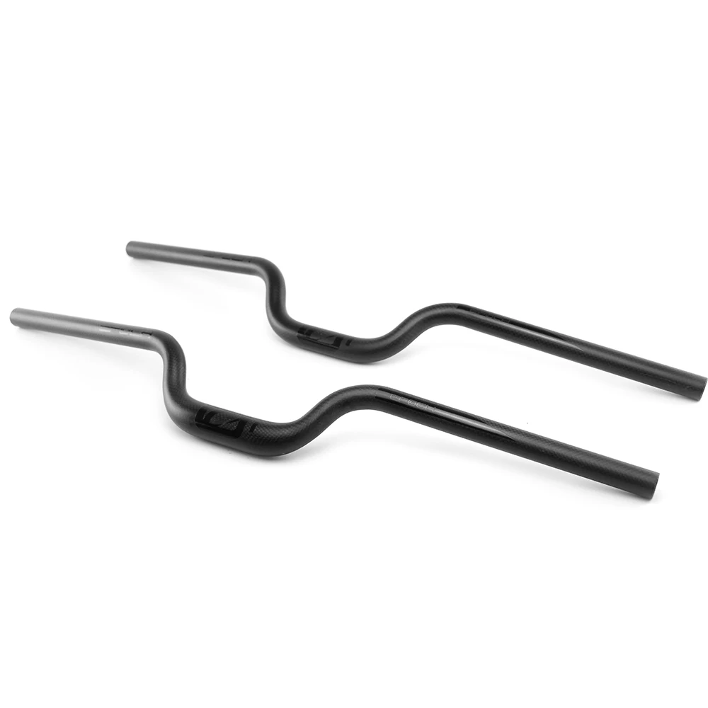 Manillar de bicicleta plegable ultraligero ULLICYC, manillar BMX, manillar para niños, aumento de 25,4mm/31,8mm, carbono 3K mate