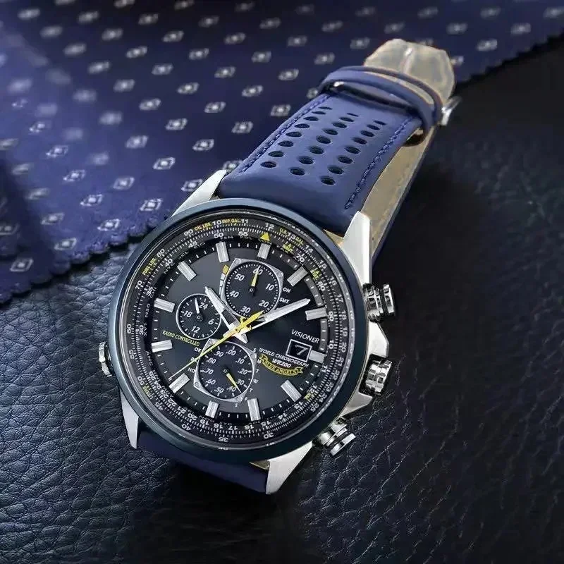 Reloj de Cuarzo para Hombre de Alta Calidad, Lujoso, Luminoso, Multifunción, Cronógrafo, Automático, de Acero Inoxidable, Regalos para el Día del Padre