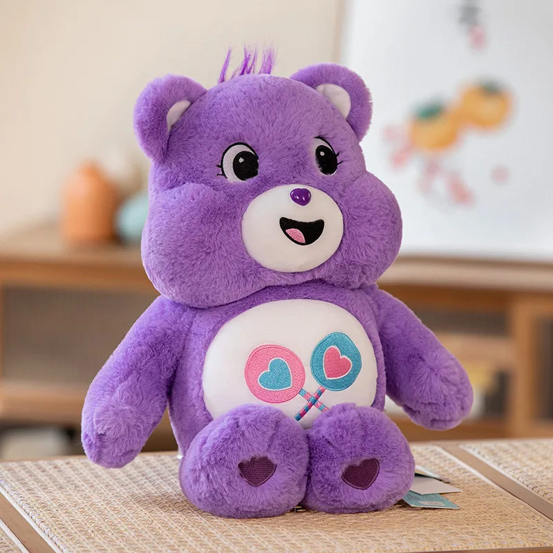 Osos de cuidado, lindo oso arcoíris, juguetes de peluche, oso de dibujos animados encantador, muñecos de peluche suaves, decoración del hogar, almohadas de felpa para dormir