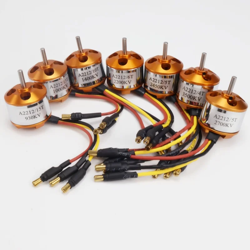 XXD A2212 2212 1000KV 1400KV 2200KV 2450KV Motor sin escobillas para avión RC Drones multirotor de ala fija