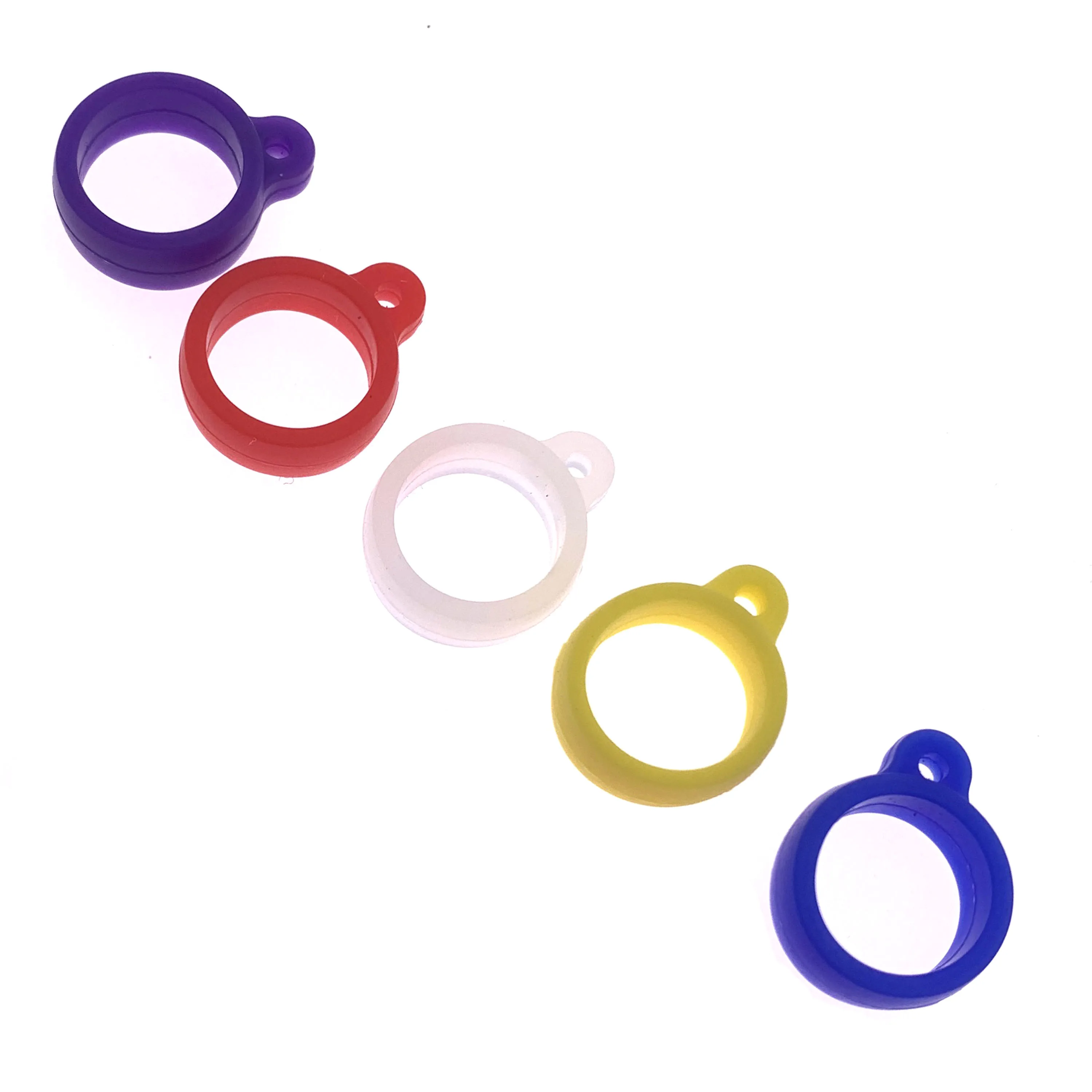 10 Uds. Universal antipérdida cepillo de dientes pluma collar cordones anillo portátil Anti-caída anillo de silicona soporte de cordón aro suave