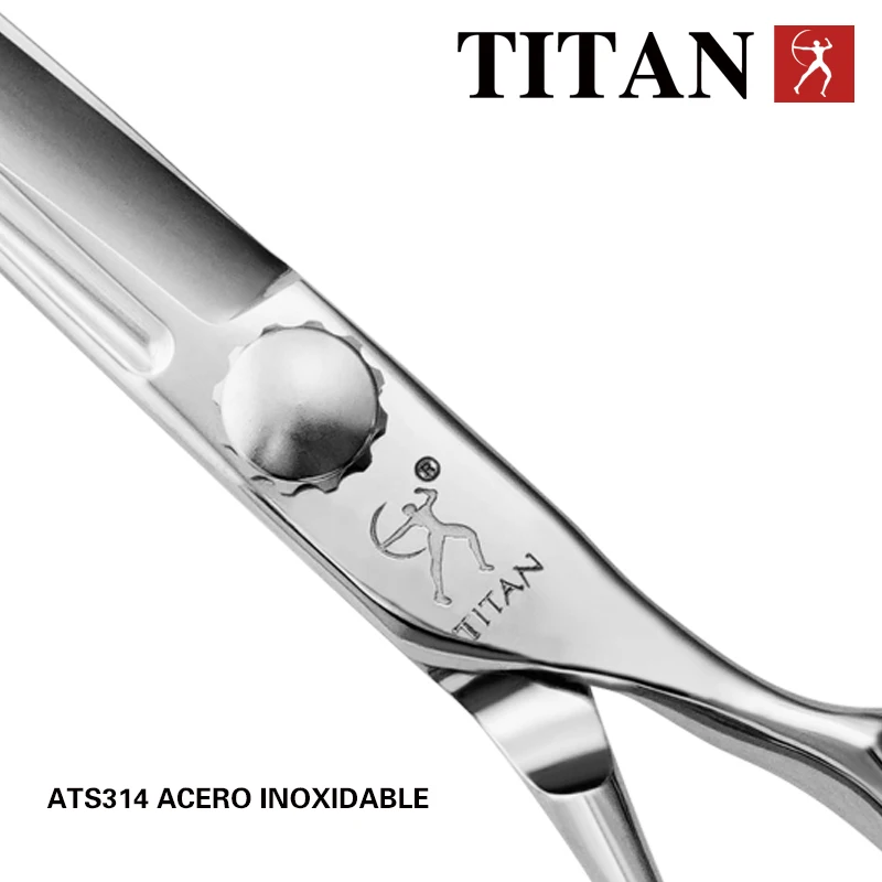 Titan Barber Hair ATS314 tijeras profesionales de acero japonés para peluqueros y peluqueros