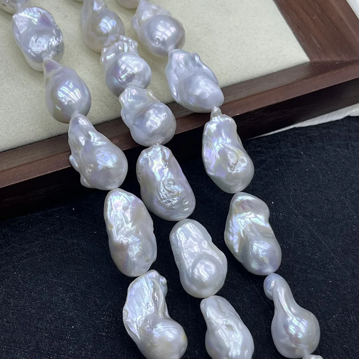 Perlas Naturales de Agua Dulce Barrocas en Forma de Cola de Pez de 16x17mm-18x30mm, Venta al por Mayor de Fábrica, para Fabricación de Joyería, Collares, Pulseras y Accesorios DIY