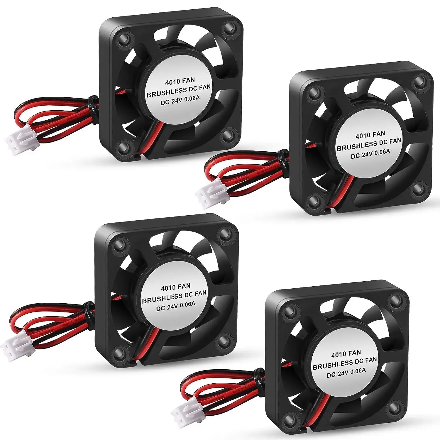 4/8 Uds ventilador de refrigeración para impresora 3D, soplador 4010 40X40X10mm rodamiento hidráulico sin escobillas DC 12v 24v ventiladores de refrigeración para impresora 3D