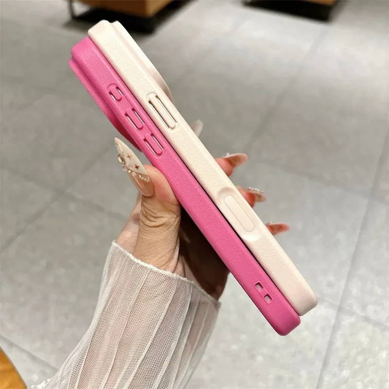 Funda Magnética de Lujo con Bloques de Color para iPhone 18 17 Pro Max 16 15 14 Plus 13 Pro 14 15 16 17, Compatible con Magsafe