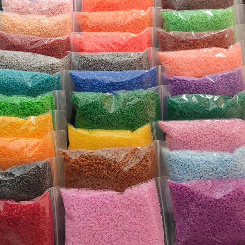 2,6 MM 39 colores de 5000 Uds rompecabezas de píxeles cuentas de hierro fundido para cuentas Hama Perler cuentas fusibles Diy regalo hecho a mano de alta calidad