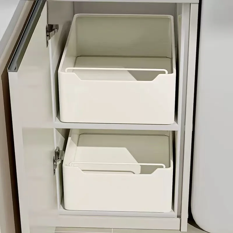 Estante de Almacenamiento para Cocina 2026 con Rieles Deslizantes, Bandeja Extraíble Tipo Cajón, Organizador de Especias para Gabinetes