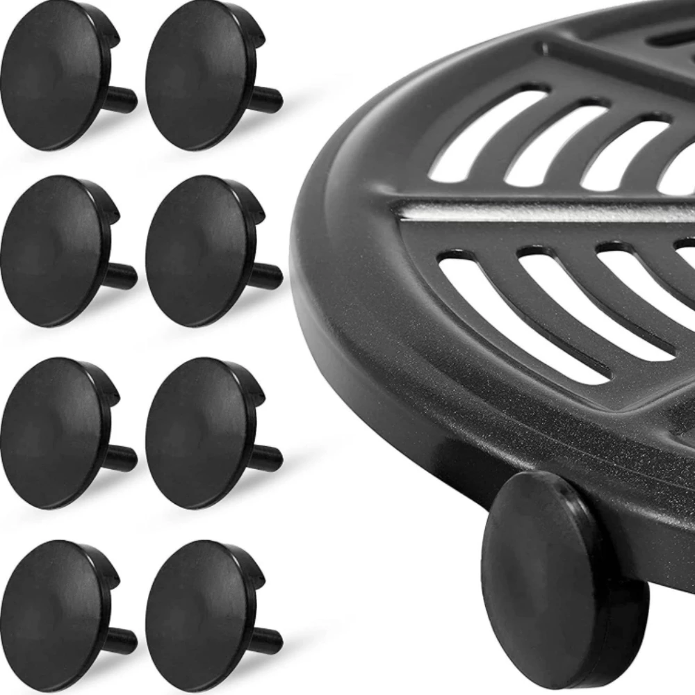Pies de goma para freidora de aire, Base redonda para freidora, protector de esquina adecuado para freidora de aire aireado Ninja Foodi DZ201, 8 Uds.