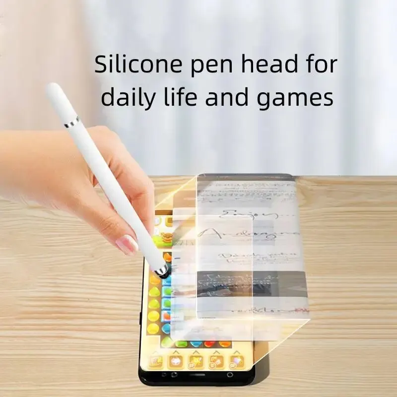 Lápiz óptico Universal para tableta 2 en 1, doble cabezal, alta sensibilidad, punta reemplazable, dibujo, teléfono inteligente, lápiz óptico para pantalla táctil