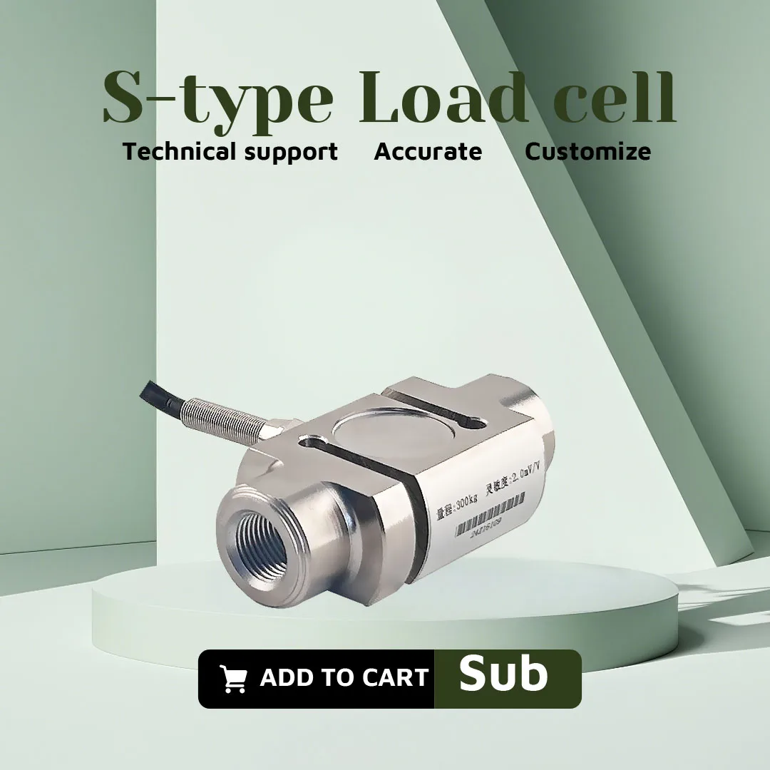 BENGBUZZYQ Célula de carga tipo S de columna, sensor de compresión de tensión de 50 kg ~ 100 t, acero inoxidable, IP66, sensor de peso industrial