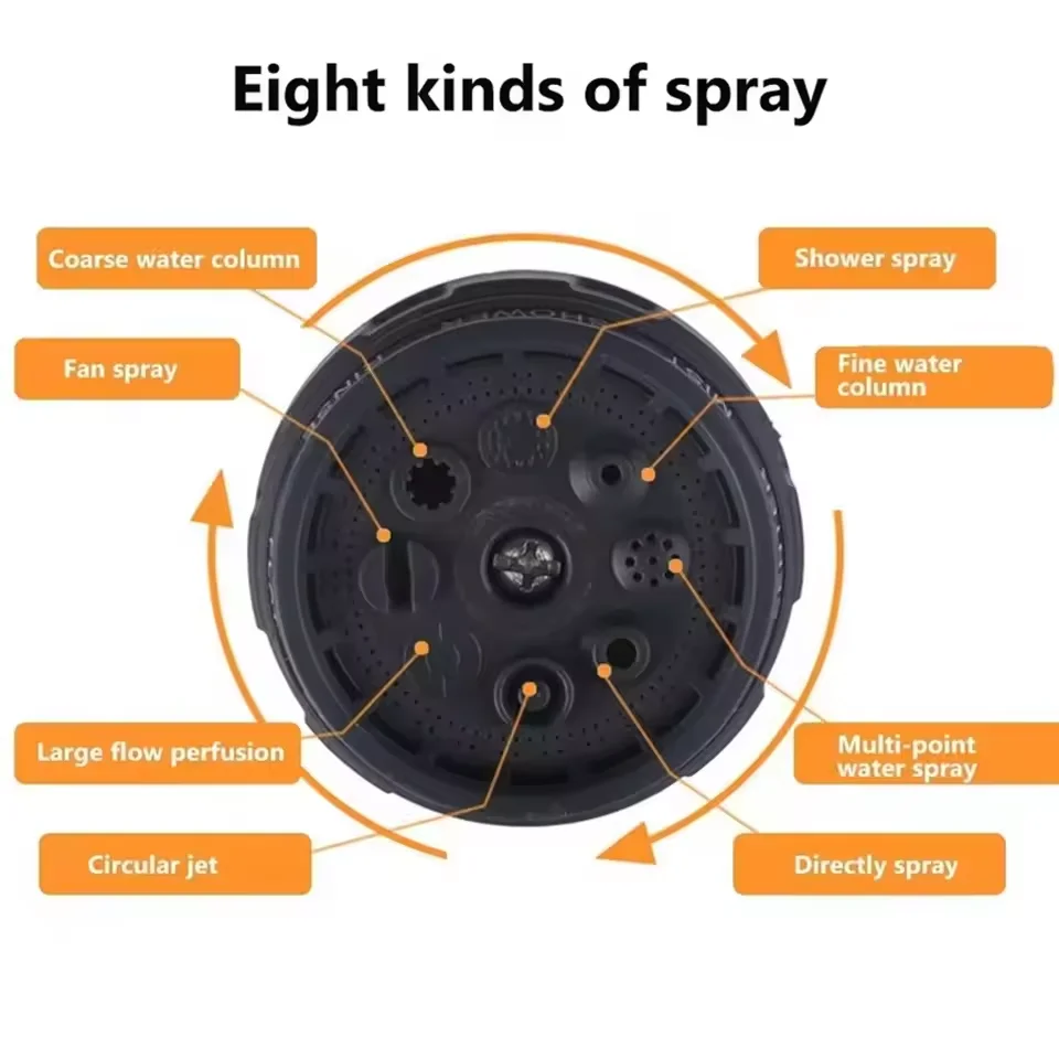 Spray de riego para el hogar, juego de pistola pulverizadora de jardín de alta presión, aspersor de lavado de coches en el suelo para riego de jardín