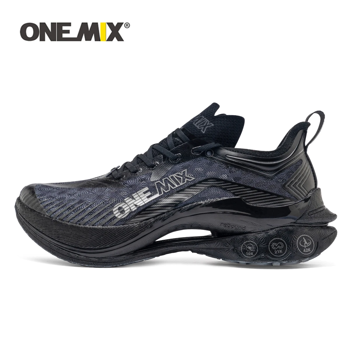 ONEMIX, nuevas zapatillas de correr para maratón con placa de carbono para hombre, zapatillas deportivas profesionales antideslizantes ultraligeras con rebote