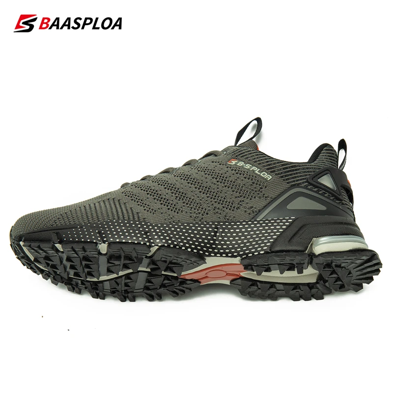 Baasploa-Zapatillas de correr profesionales para hombre, zapatos de entrenamiento transpirables, ligeras, antideslizantes, para pista de tenis, para caminar