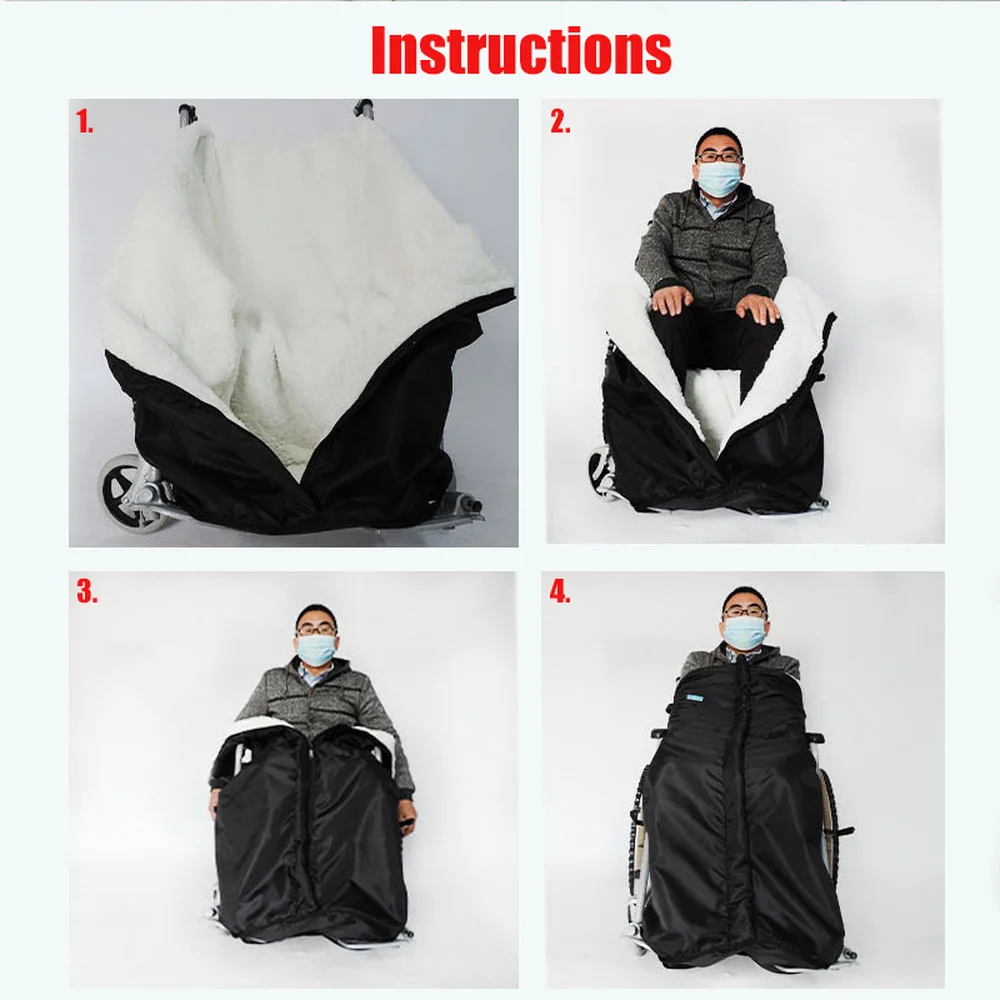 Manta para Silla de Ruedas, Cálida, Anti-frío, Resistente al Viento, Impermeable, Calentador de Piernas y Cintura para Ancianos, Productos de Protección para la Salud