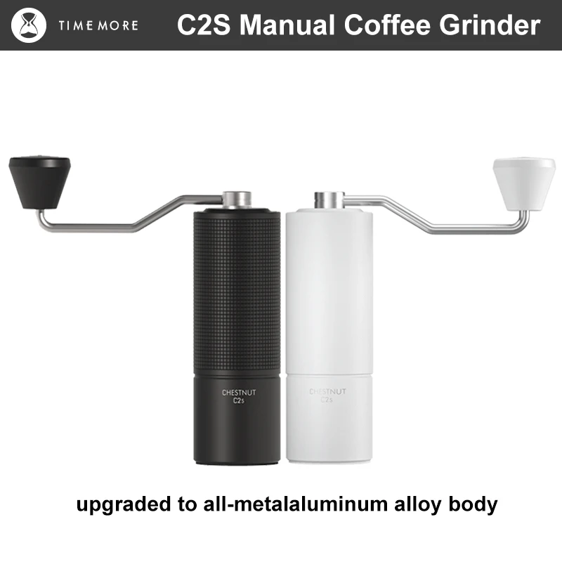 Molinillo de café Manual TIMEMORE Chestnut C2S, nueva actualización, molinillo de mano portátil con cuerpo de Metal integrado, ideal para viajes y Camping