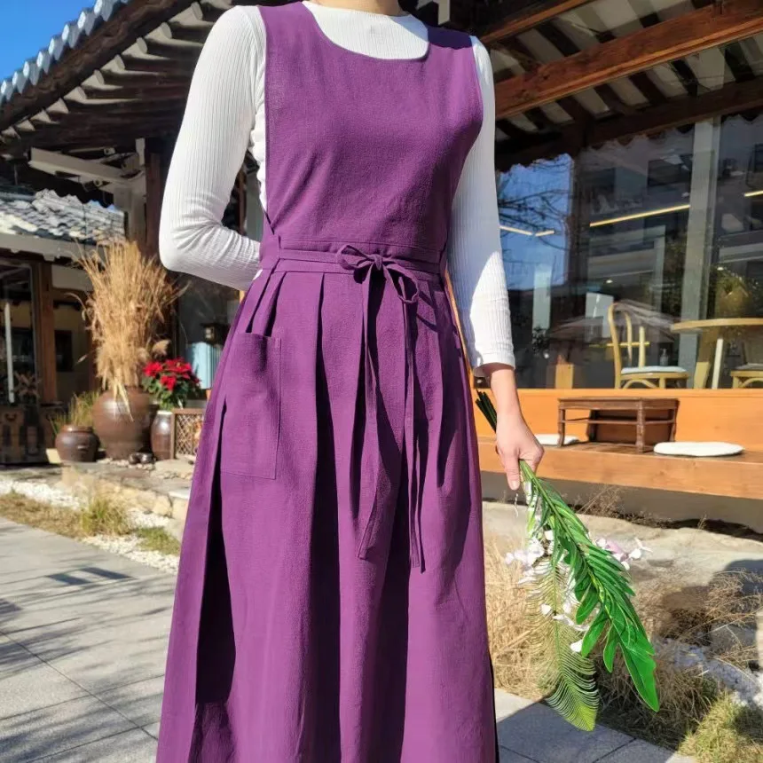 Delantal de cocina para mujer, bata de peluquería, accesorios de cocina, delantal de Chef, monos de floristería, delantal de cocinero