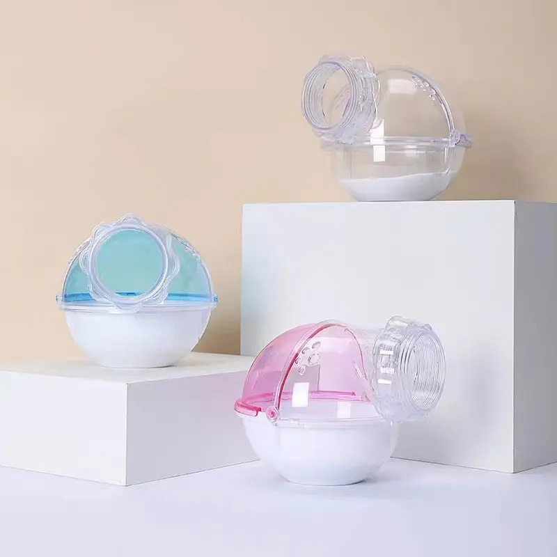 Baño para hámster, inodoro para hámster, ratón, Gerbille, jaula para mascotas, baño, sala de arena, juguete, casa acrílica, suministros para mascotas pequeñas, accesorios