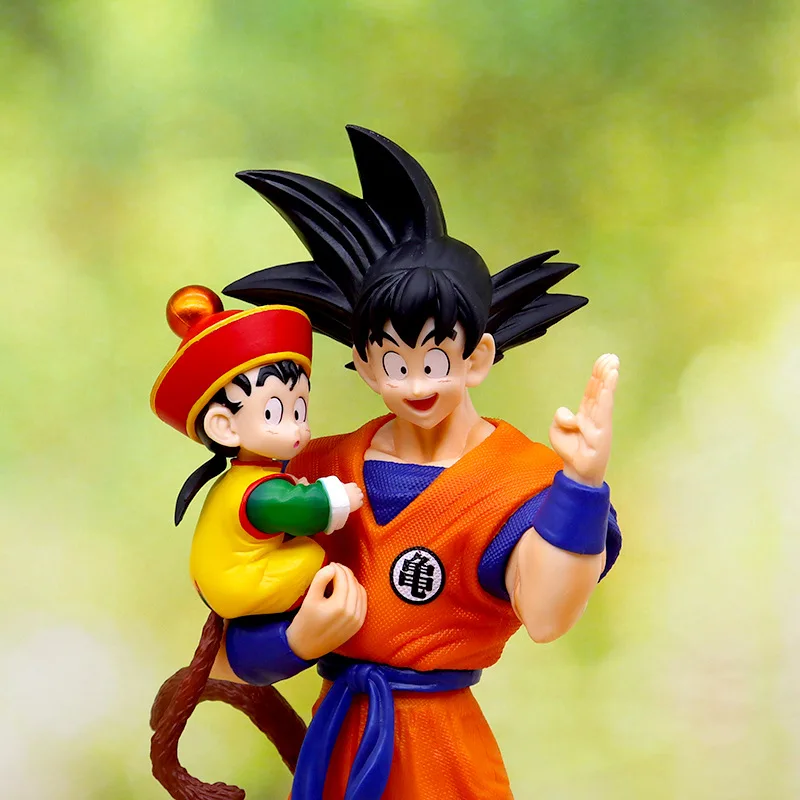 Figura de Anime Dragon Ball Son Goku con Gohan, Figura de Son Goku de 30 cm, Figuras de Acción de PVC, Colección de Modelos de Juguetes, Regalos