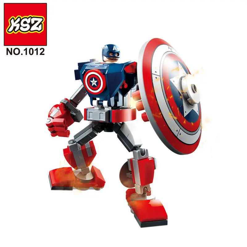 Figuras de Acción de los Vengadores, Bloques de Construcción, Estilo DIY, Poses Ajustables, Ladrillos Multiarticulados, Juguetes y Regalos