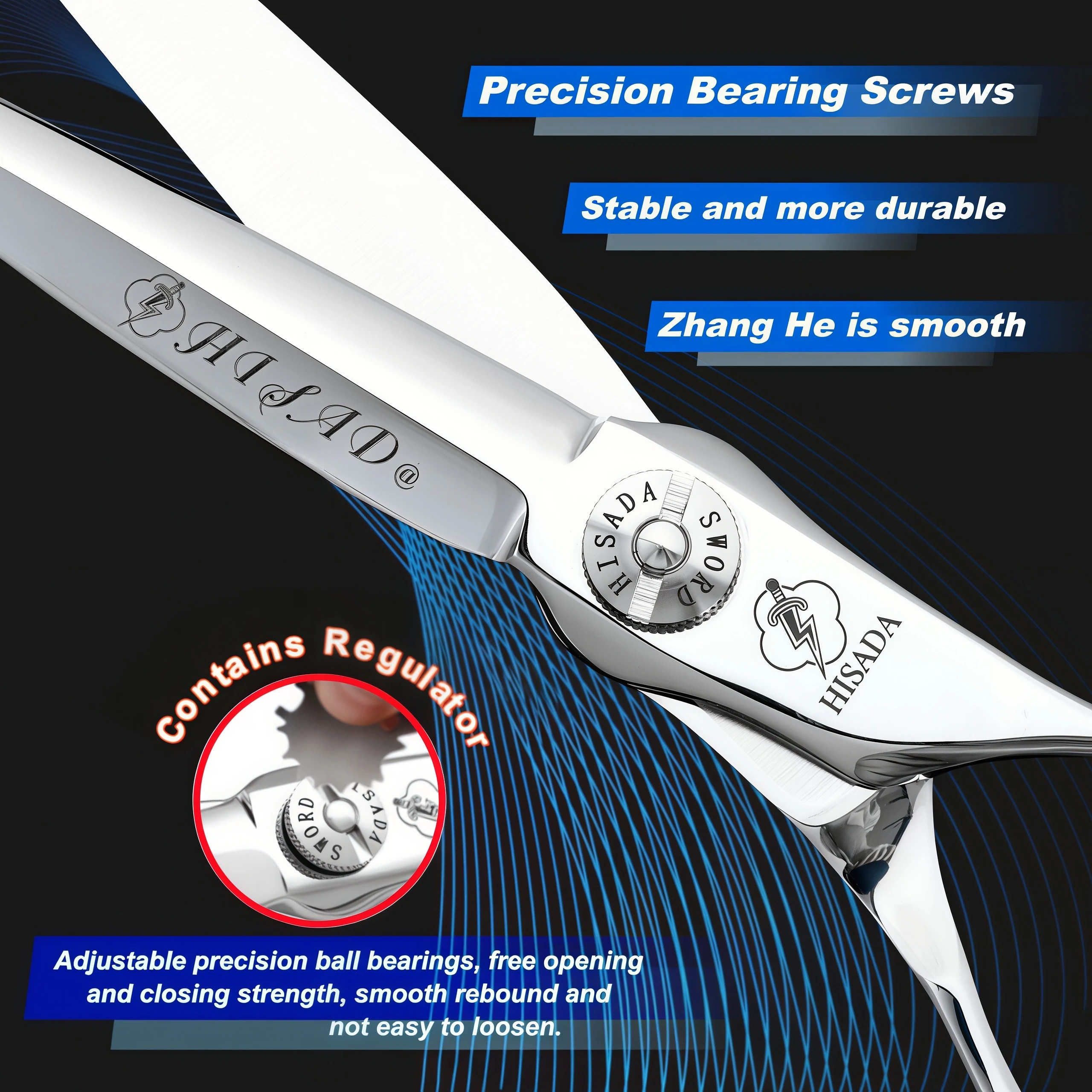 Tijeras de Peluquería Profesionales de 6.0, 6.5 y 7.0 Pulgadas, Material VG10, Hechas a Mano en Japón