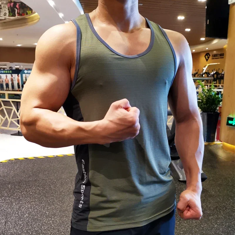 Camiseta para correr, sudadera, chaleco deportivo para hombre, camisetas, camisetas, camiseta interior, camiseta para gimnasio, maratón, ropa deportiva, camisetas sin mangas