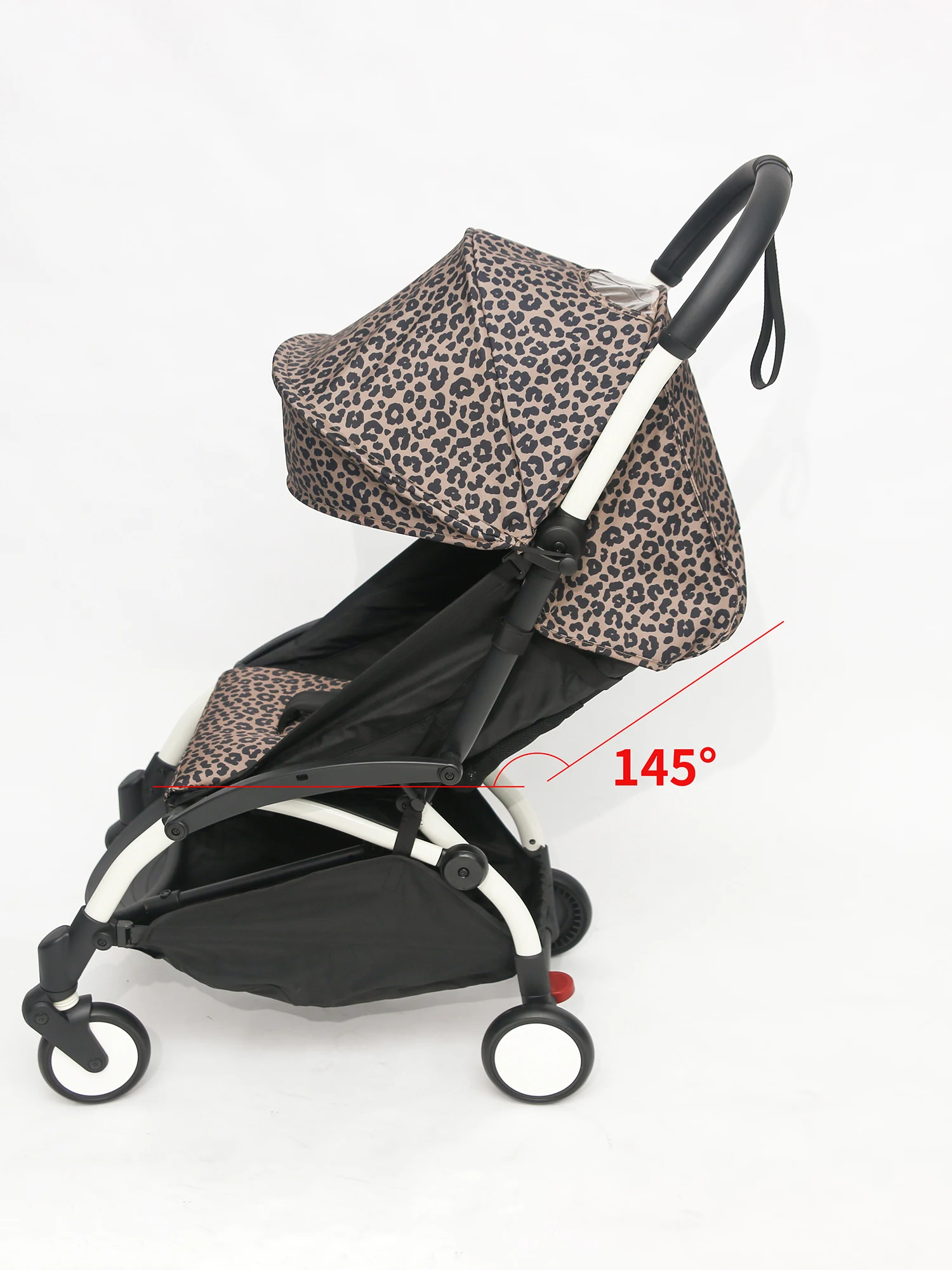 6 + dosel y colchón aptos para YOYO3 YOYO2 YOYA tela gruesa impermeable estampado de leopardo sombrilla cojín accesorios de cochecito de bebé