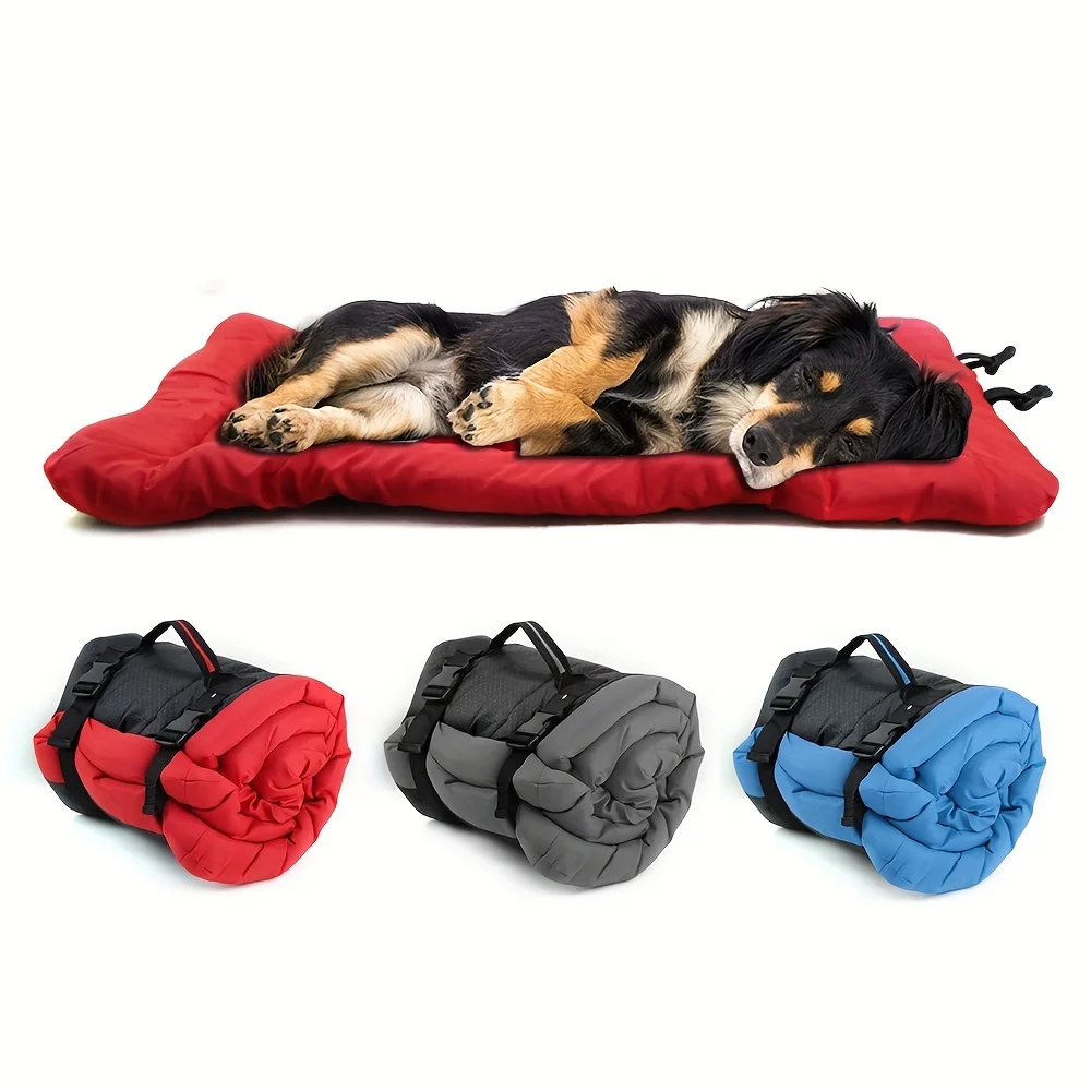 Cojín de cama antideslizante impermeable para mascotas, suministros lavables para perros al aire libre