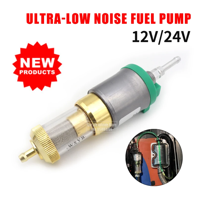Bomba de combustible para calentador de ruido Ultra bajo, actualización de coche de 12V/24V, 1KW-5KW, para Eberspacher, bomba de aceite de estacionamiento diésel de aire Universal para camión