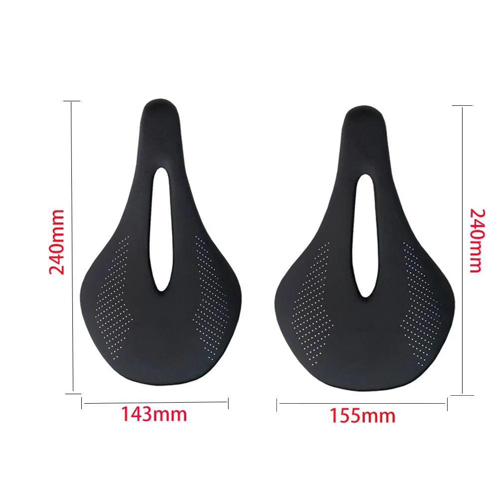 Sillín de carbono súper ligero de 96g, sillín de bicicleta de montaña/carretera, carriles de carbono, asiento de bicicleta de 240x143/155mm