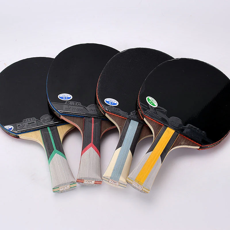 Raqueta de tenis de mesa Friendship King Series, raqueta de Ping Pong de carbono ofensiva profesional de 6/7/8/9 estrellas, paleta adhesiva, 729