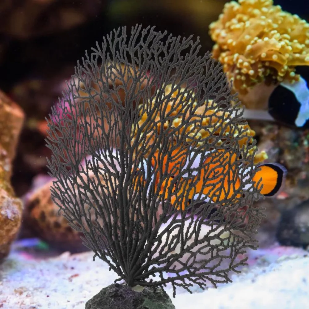 Decoración de plantas de acuario, forma de árbol, resina plástica, Coral, tanque de pesca, paisajismo