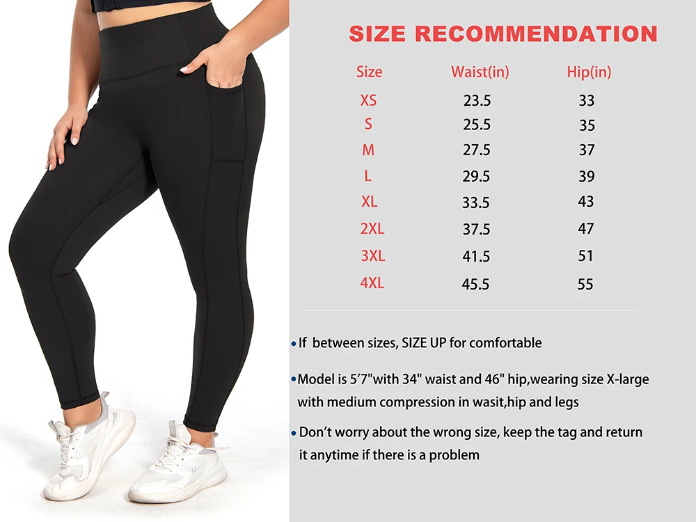 Nepoagym Leggings de yoga con control de barriga y bolsillos, mallas deportivas sin costuras delanteras, Scrunch oculto, cintura alta 25 pulgadas 7/8 de talla grande