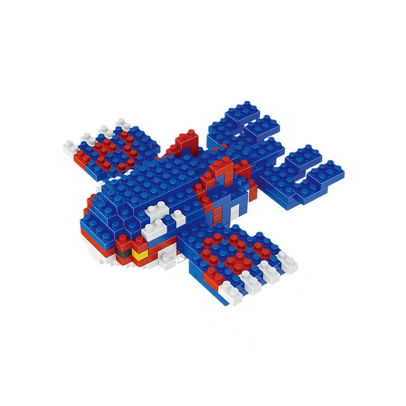 Bloques pequeños de Pokémon Nanoblock Charizard Kyogre Groudon Rayquaza, modelo educativo, juguetes gráficos para niños, juguetes de regalo de cumpleaños