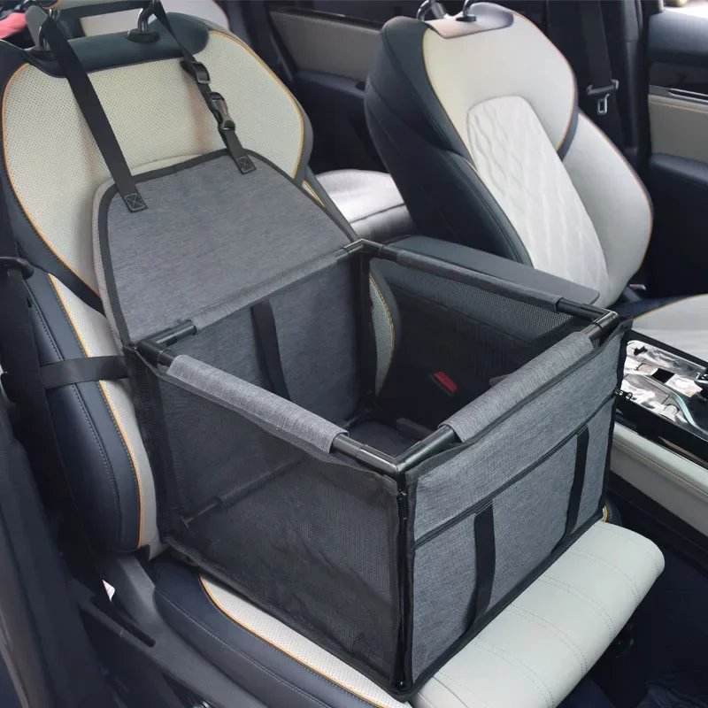 Funda de viaje para asiento de coche para perros, bolsa impermeable para transportar perros, hamaca de transporte para gatos, cesta para asiento de coche para perros pequeños y medianos