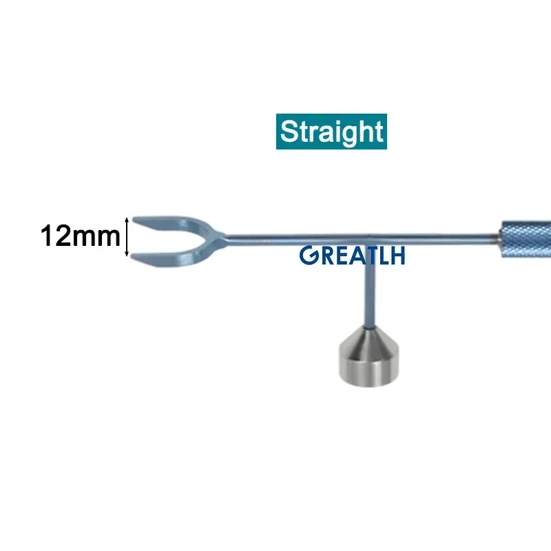 GREATLH aleación de titanio Z/marcador recto Marke corneal curvado tipo recto marcador de párpado instrumento oftálmico para ojos