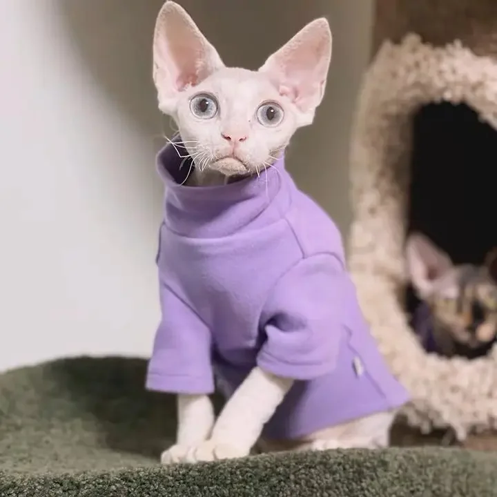 DUOMASUMI-ropa de gato Sphynx autocalentable, ropa interior térmica cálida para gato, Devin Konnis Sphynx, sin pelo