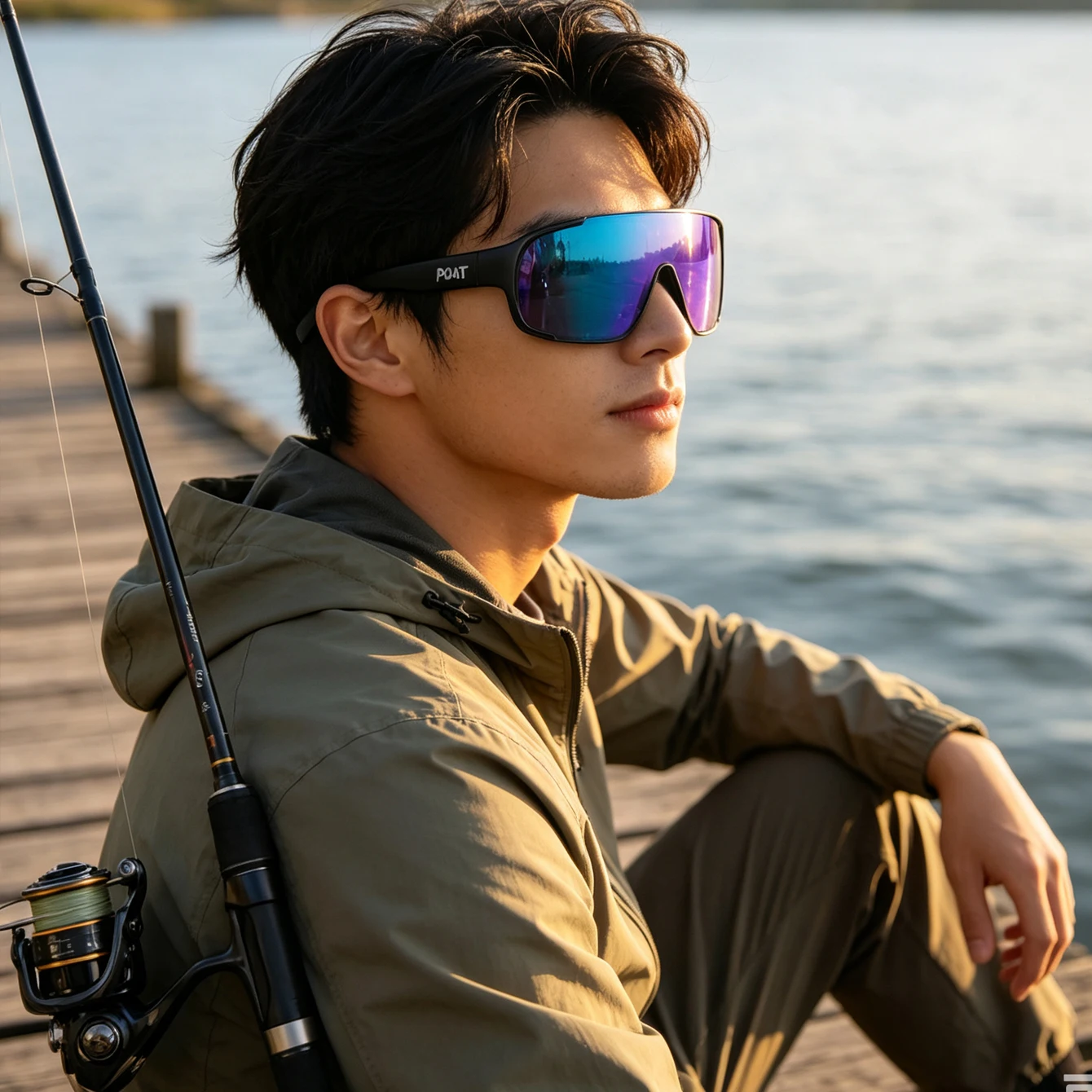 Gafas de Sol Deportivas POAT UV400 para Ciclismo, Hombres y Mujeres, Resistentes al Viento, para Bicicleta de Montaña, Pesca y Actividades al Aire Libre