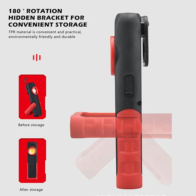 Herramientas de detalles de automóviles, linterna USB, luz de inspección, lámpara con acabado de pintura de coche, escaneo, remolino, luces de trabajo multifunción para reparación de automóviles