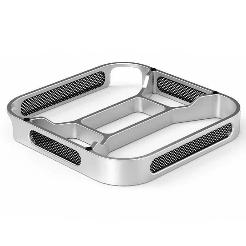 Base de Enfriamiento con Disipación de Calor y Protección Contra Polvo para Mac Mini M4/M4 Pro, Soporte de Enfriamiento de Aleación de Aluminio para Escritorio