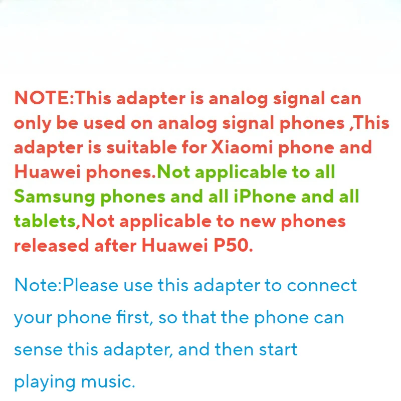 Adaptador de Tipo C a Conector de 3.5mm para Xiaomi Huawei, Divisor de Audio para Teléfono con Señal Analógica, Cargador de Auriculares USB-C, No Compatible con iPhone Samsung
