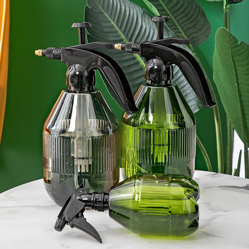 Botella pulverizadora de 750ml y 2L, regadera neumática multifunción para riego de flores para el hogar con gran capacidad