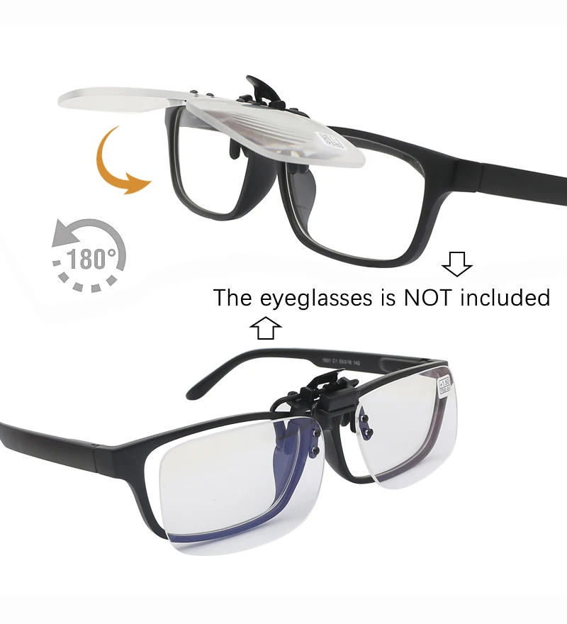 Gafas para presbicia de alta calidad, lentes para presbicia con Clip ultraligero, para lectura con dioptrías + 1,0 + 1,5 + 2,0 + 2,5