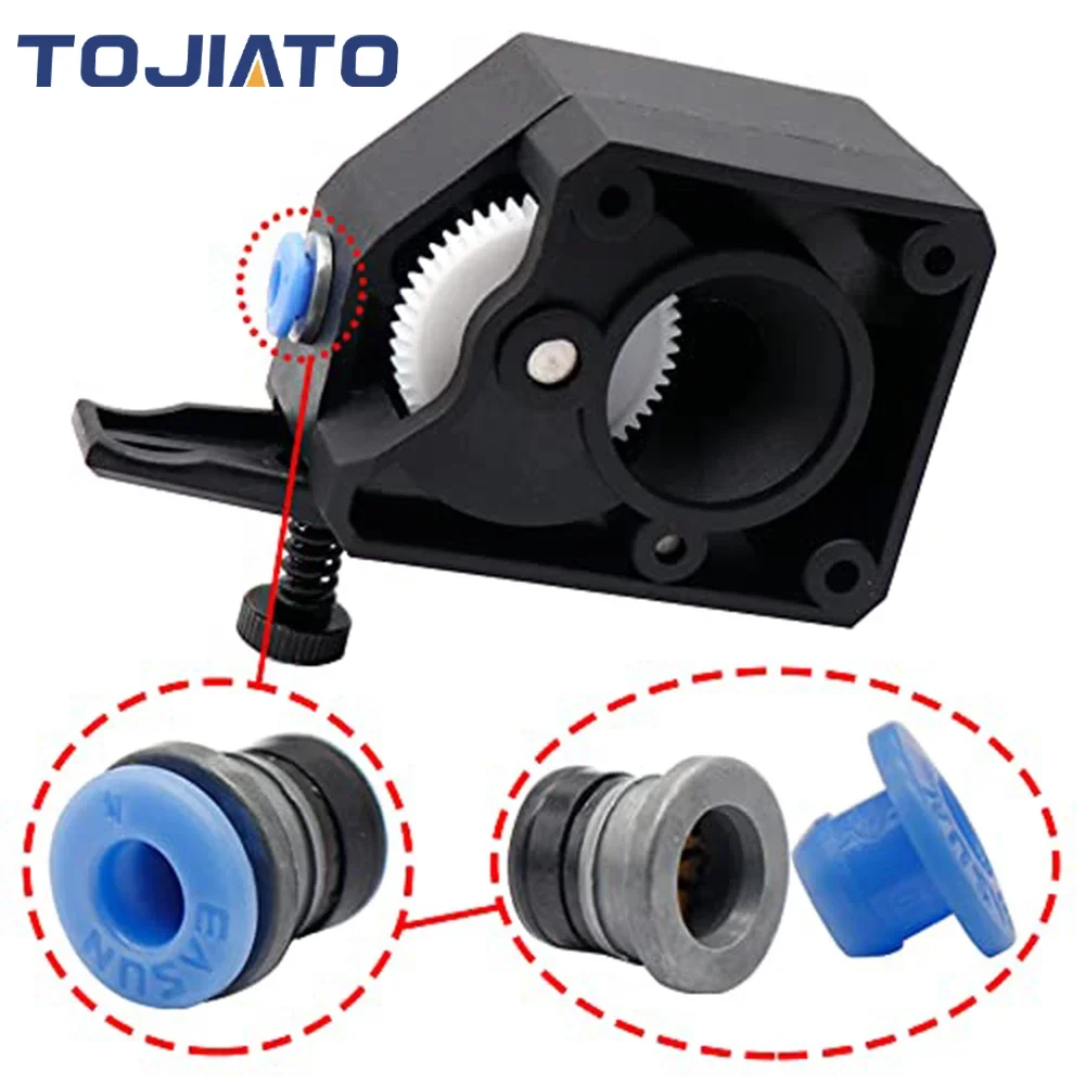 Piezas de extrusora de impresora 3D Bowde ECAS04, accesorio neumático recto, extrusora de impresión rápida, Clips de pinza integrados para PTFE Voron