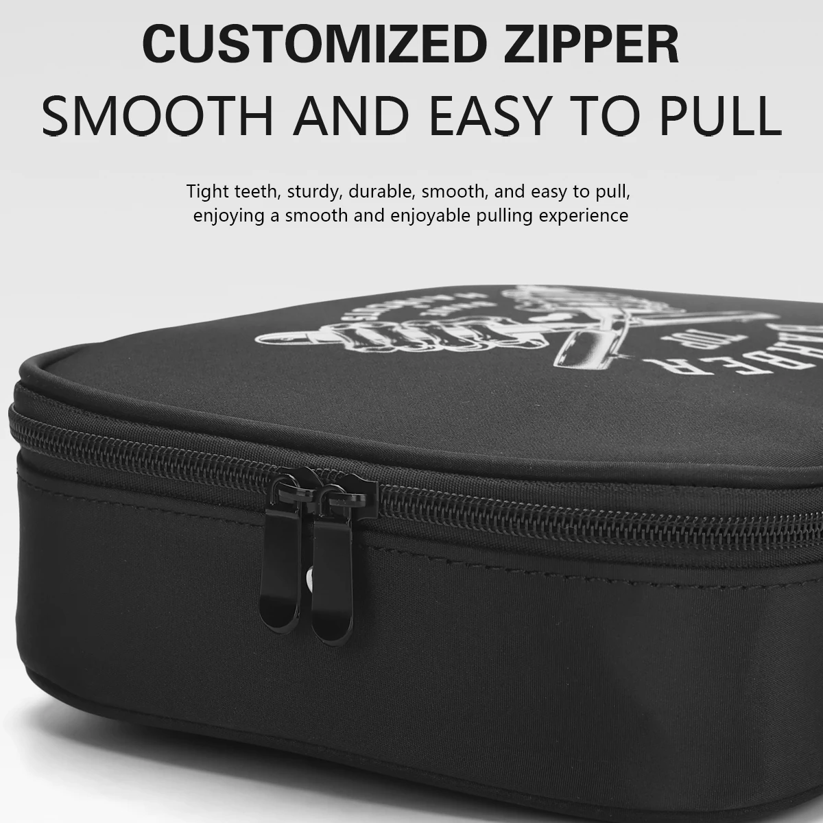 Organizador de estilo de gran capacidad para almacenamiento de viaje, estuche de herramientas de peluquero portátil, bolsa recortadora impermeable a prueba de golpes, bolsa de cosméticos