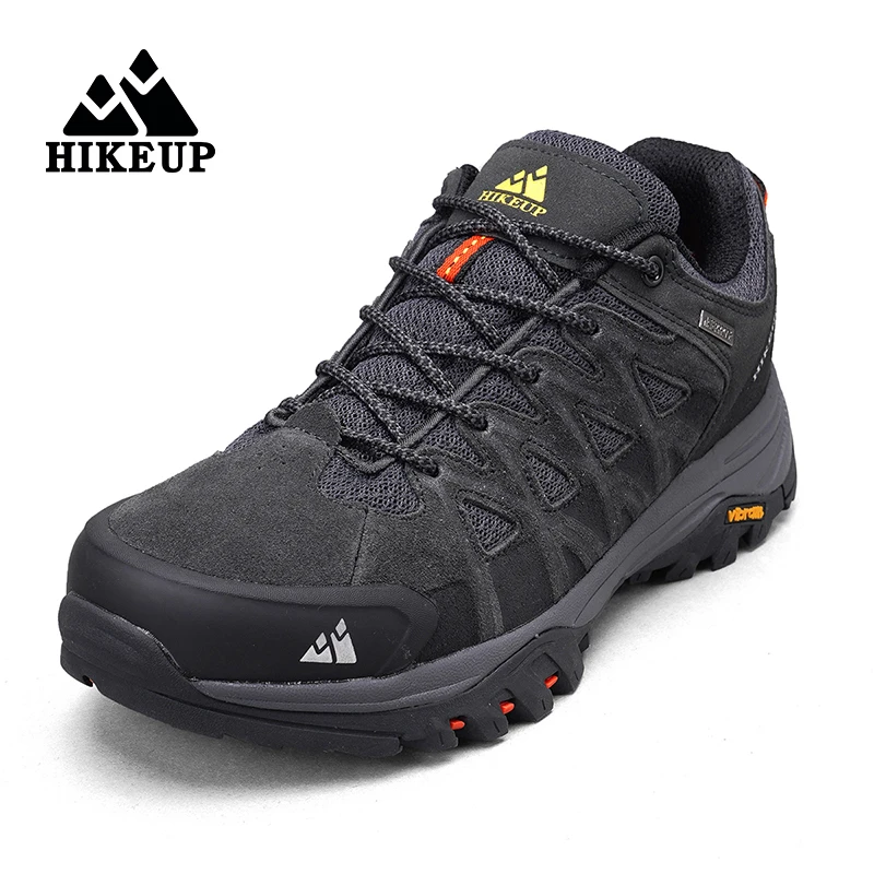 HIKEUP, recién llegado, zapatos de senderismo para hombre, transpirables con cordones, Trekking, amortiguación para hombre, escalada al aire libre, turismo, zapatillas para hombre