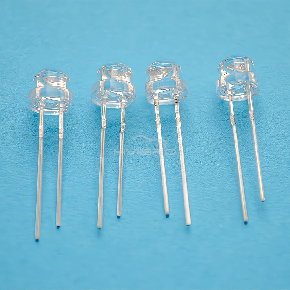 100/500 unidades de diodos emisores de luz LED SMD SMT de 5 mm, tipo sombrero de paja, blanco, verde, azul, amarillo, transparentes, brillantes, de ángulo amplio, para luces DIY