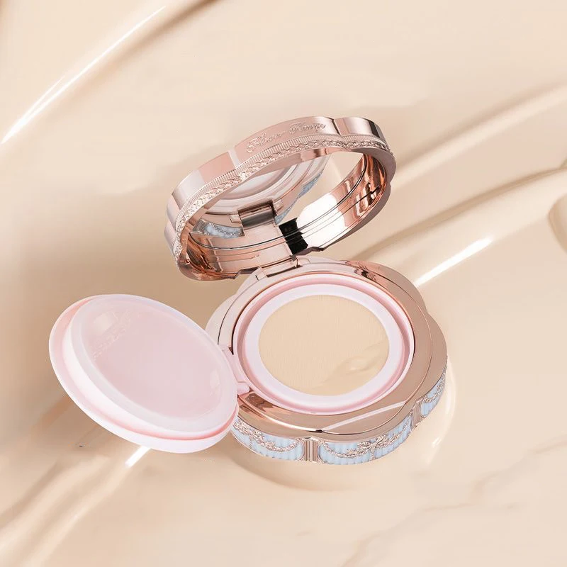 Flowerknows Bunny Garden Collection Air Cushion CC Cream Base de Maquillaje Facial Corrector Coreano de Larga Duración