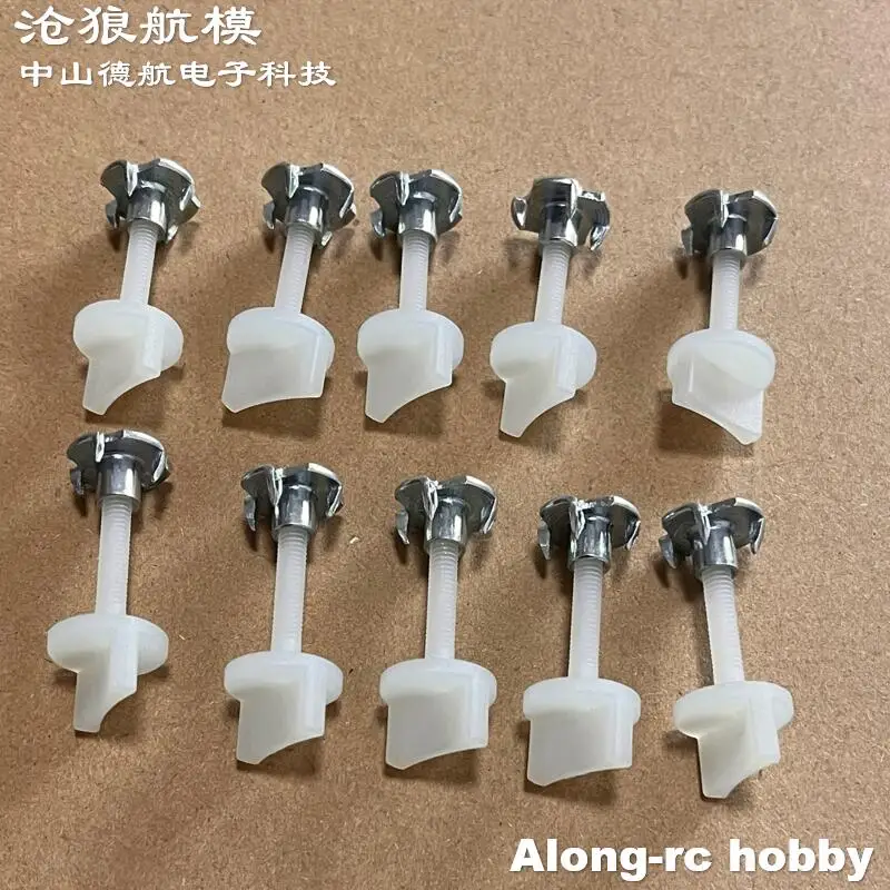 10 tornillos de nailon de 4mm o 5mm o 6mm para modelos de aviones, bricolaje, aviones RC, piezas de aviones a gasolina