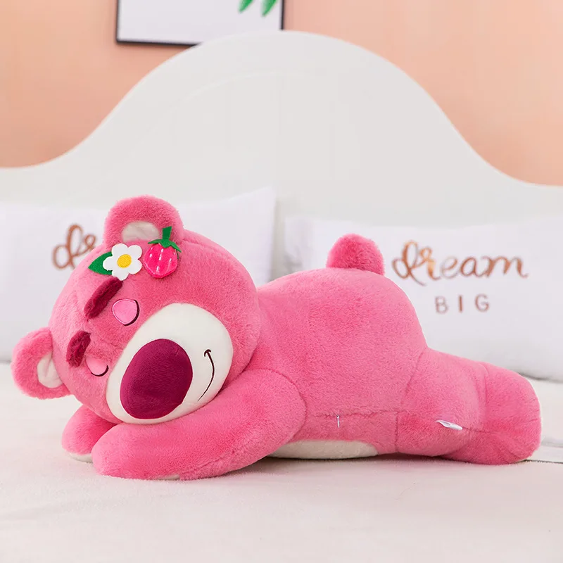 Nuevo Peluche de Oso Lotso con Diseño de Fresa, Almohada de Peluche para Niños, Niñas, Amigos, Regalo de Cumpleaños o Festividades